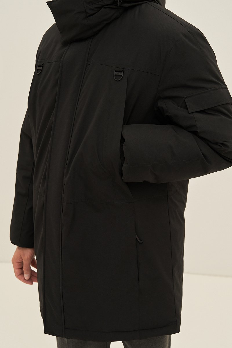 Пальто утепленное с воротником стойкой, Модель FAD21055, Фото №3