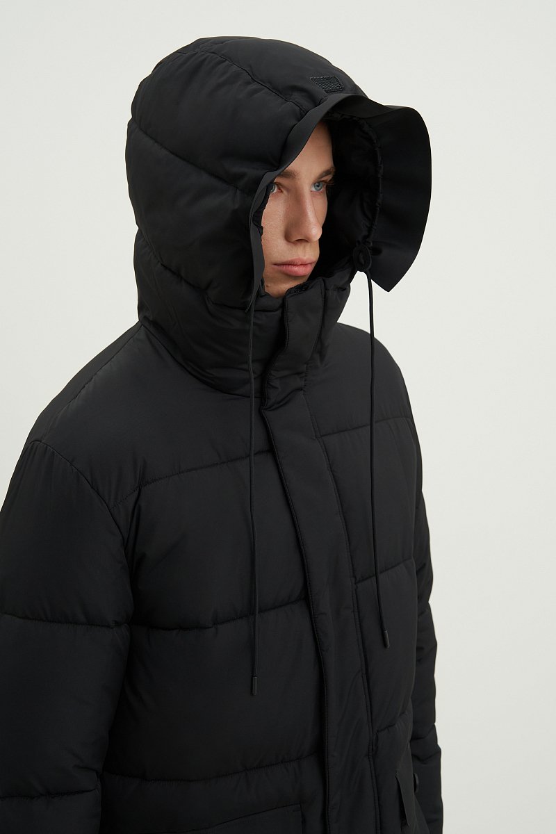 Мужское пальто с капюшоном, Модель FAD21069, Фото №5
