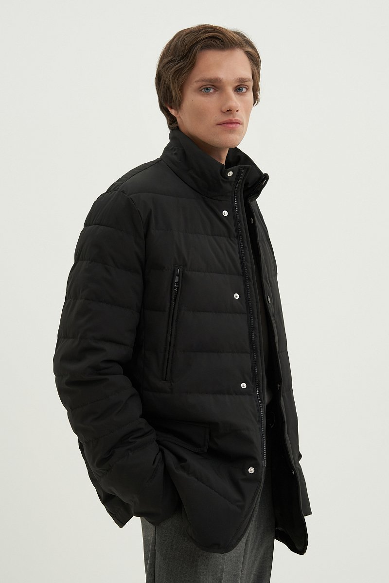 Куртка утепленная с воротником стойкой, Модель FAD21072, Фото №4