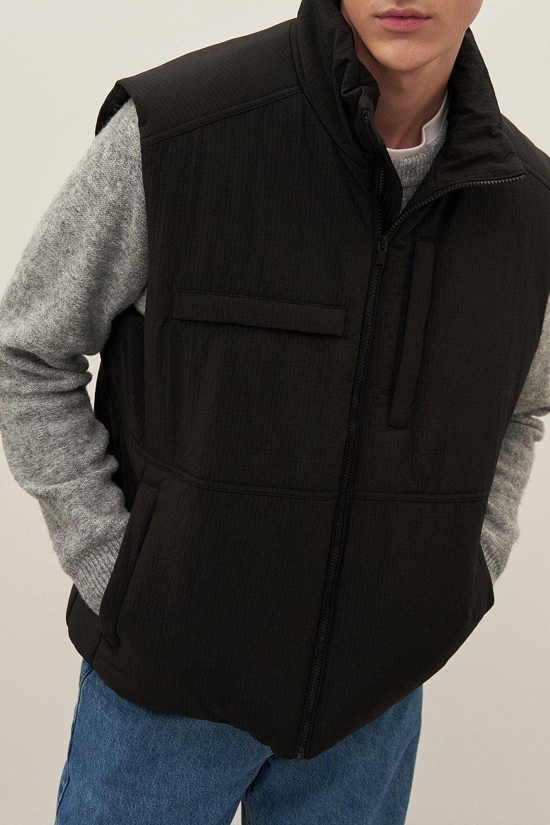 Утепленный мужской жилет, Модель FAD21094, Фото №3