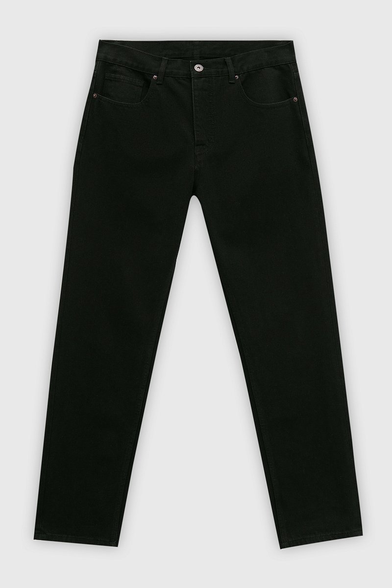 Прямые мужские джинсы slim fit из хлопка, Модель FAD25008, Фото №6