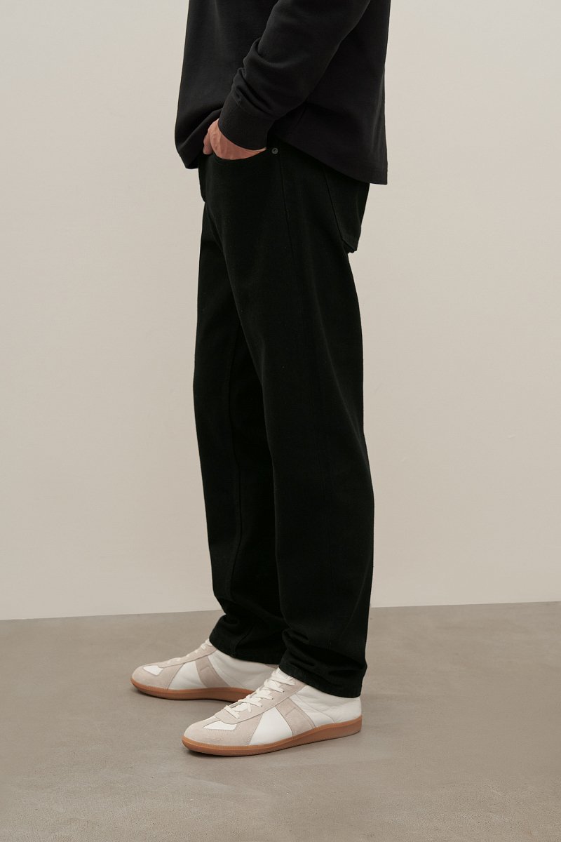 Прямые мужские джинсы slim fit из хлопка, Модель FAD25008, Фото №3
