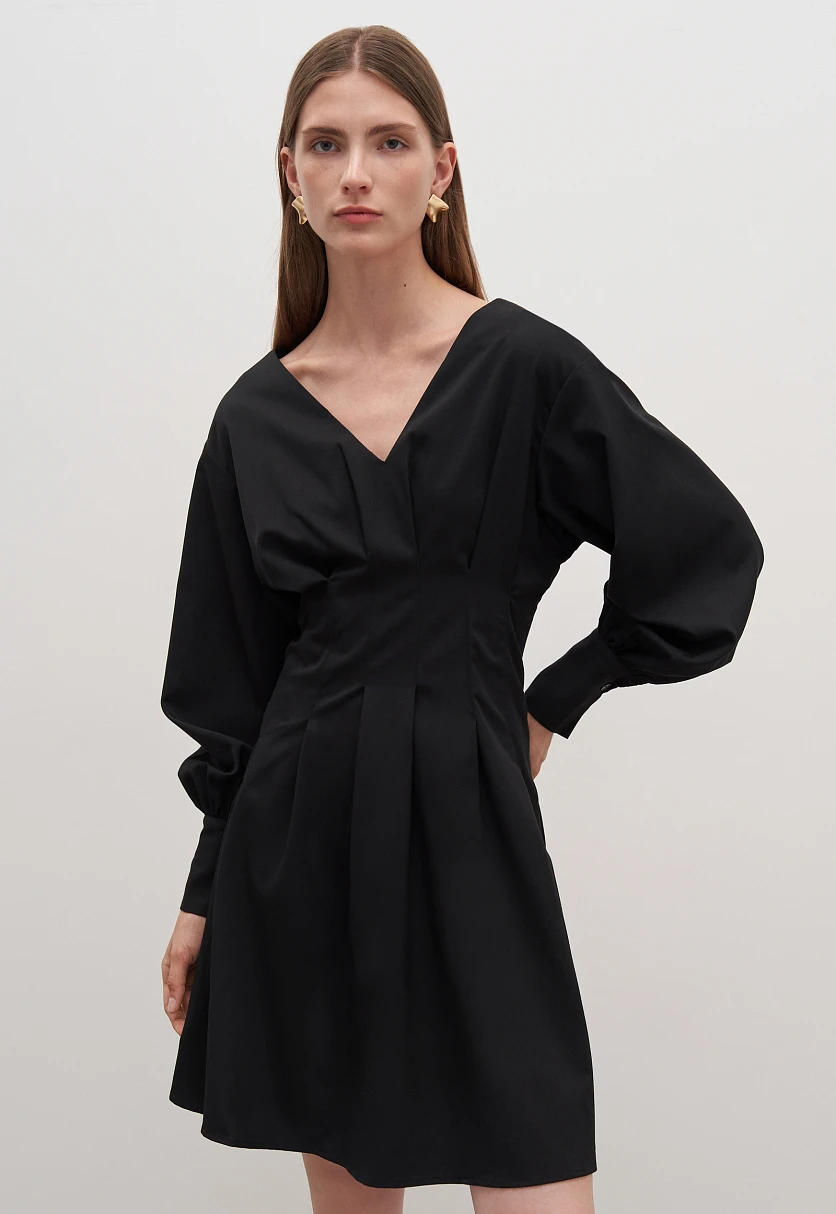 Платье в длине мини с длинным рукавом, Модель FAD110152, Фото №1