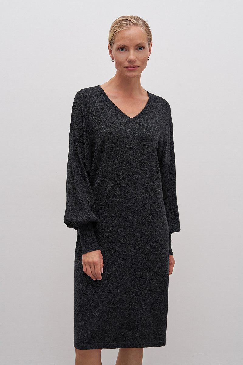 Вязаное платье с добавлением шерсти, Модель FAD11123, Фото №1