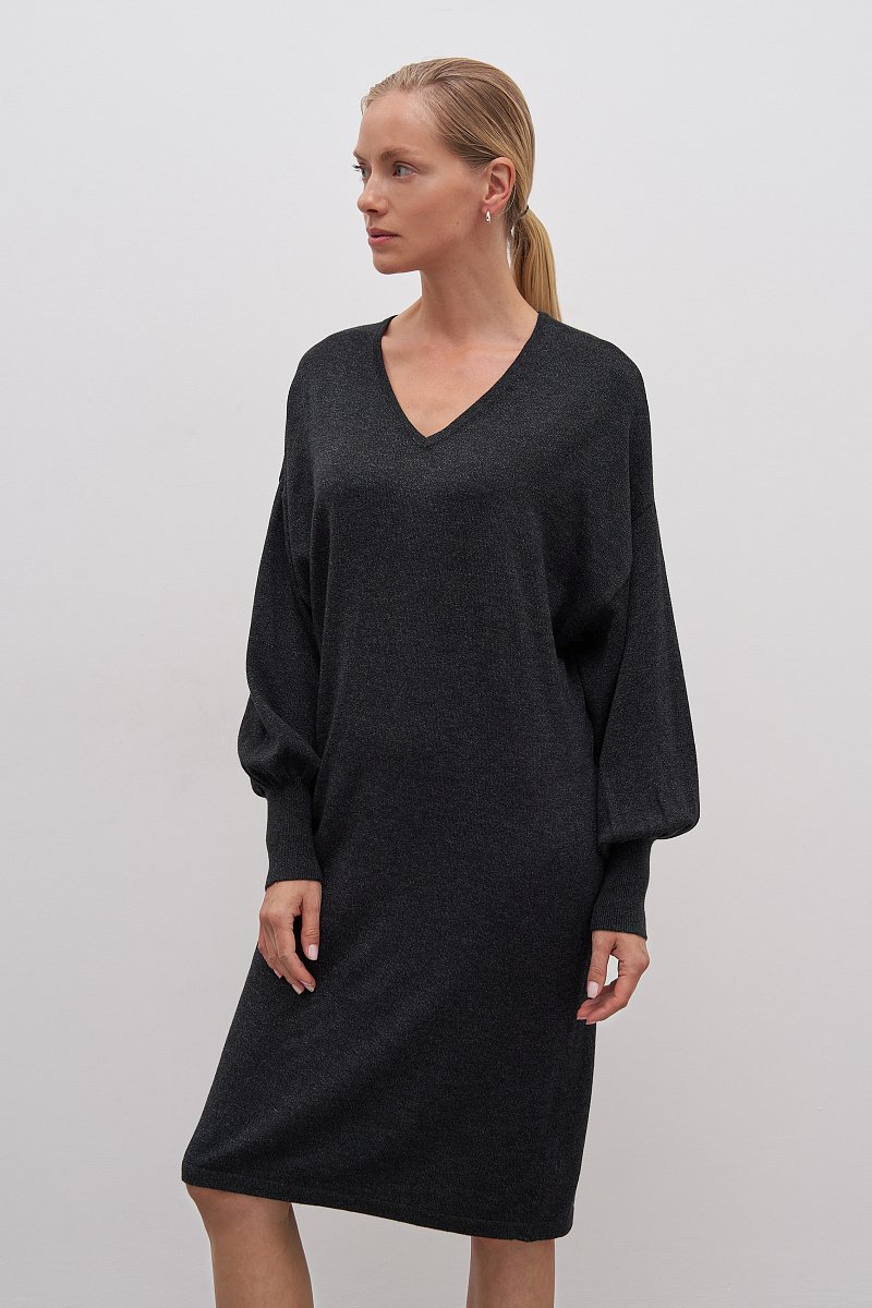 Вязаное платье с добавлением шерсти, Модель FAD11123, Фото №4