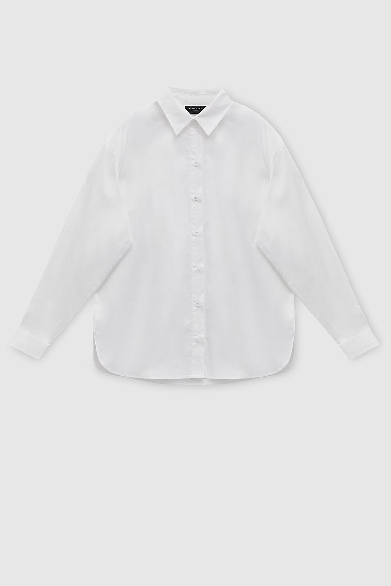 Хлопковая рубашка со складками у кокетки, Модель FAD110111, Фото №6