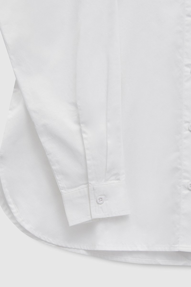 Хлопковая рубашка со складками у кокетки, Модель FAD110111, Фото №5