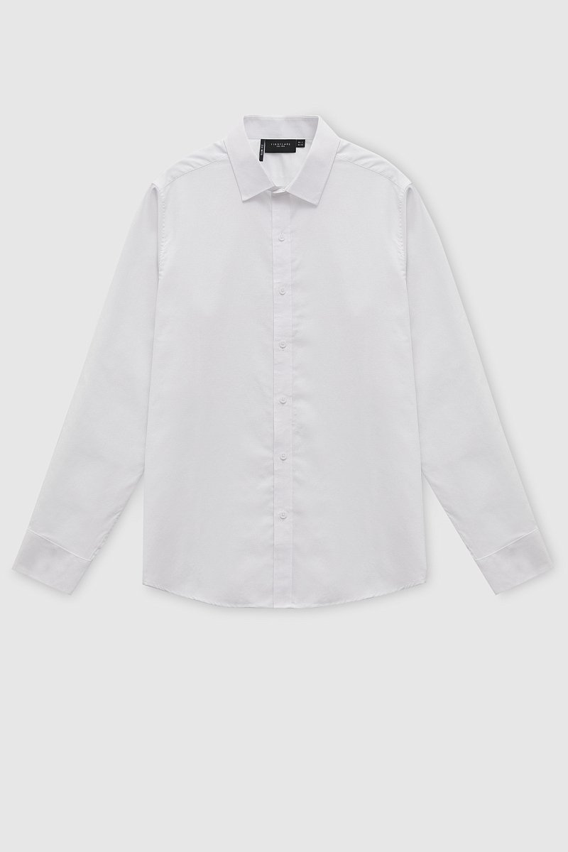 Рубашка из хлопка с отложным воротником, Модель FAD210112, Фото №8