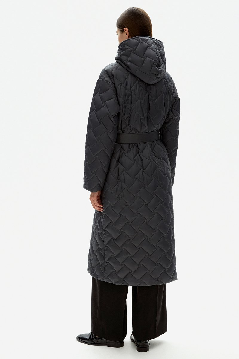 Пальто утепленное с поясом, Модель FAD11012, Фото №4