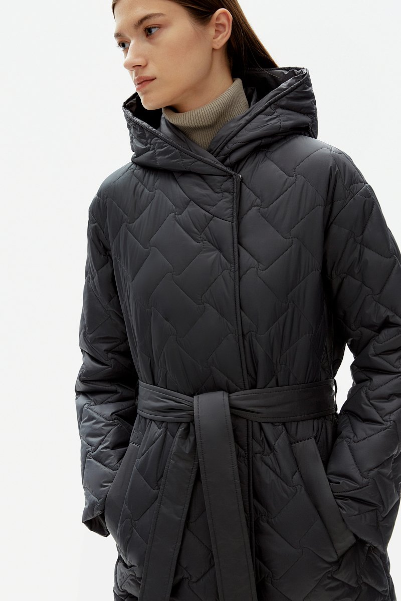 Пальто утепленное с поясом, Модель FAD11012, Фото №5