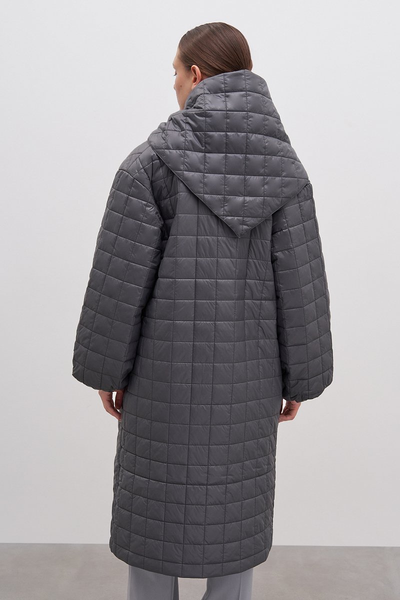 Пальто утепленное с воротником стойкой, Модель FAD11013, Фото №5