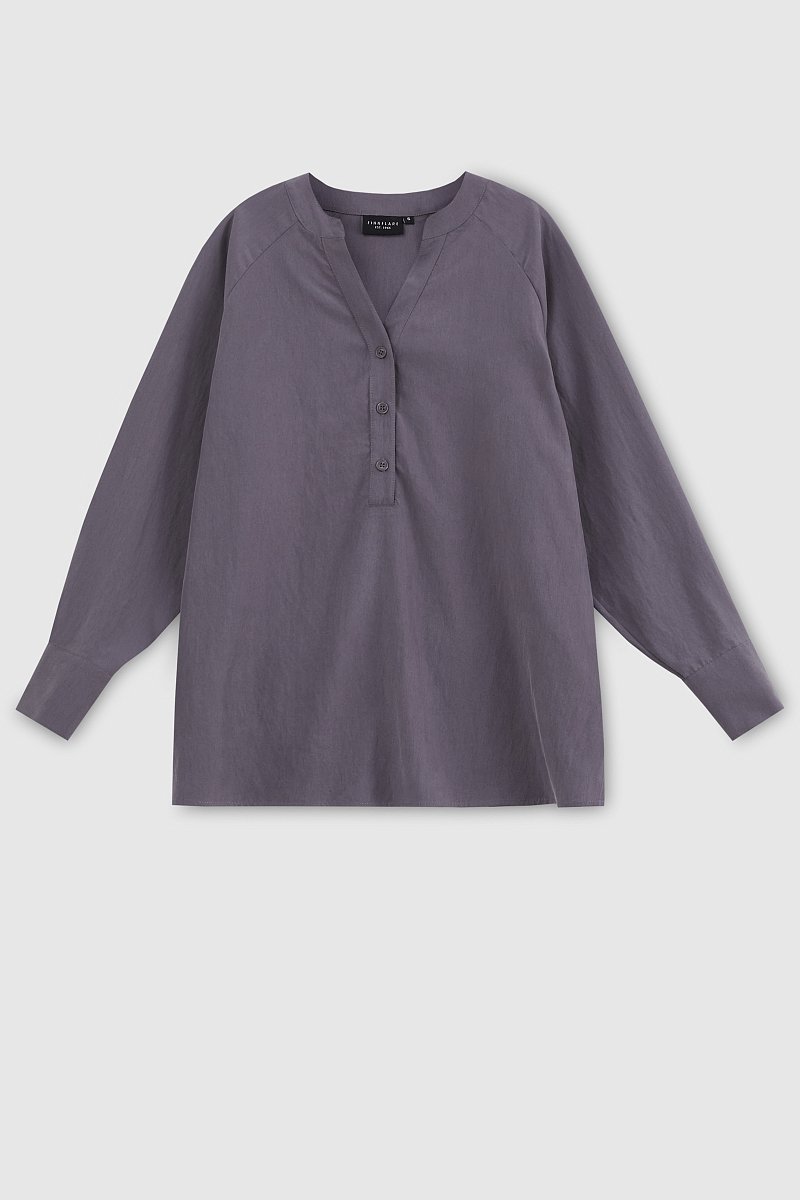 Женская рубашка с воротником-стойкой, Модель FAD110242R, Фото №7