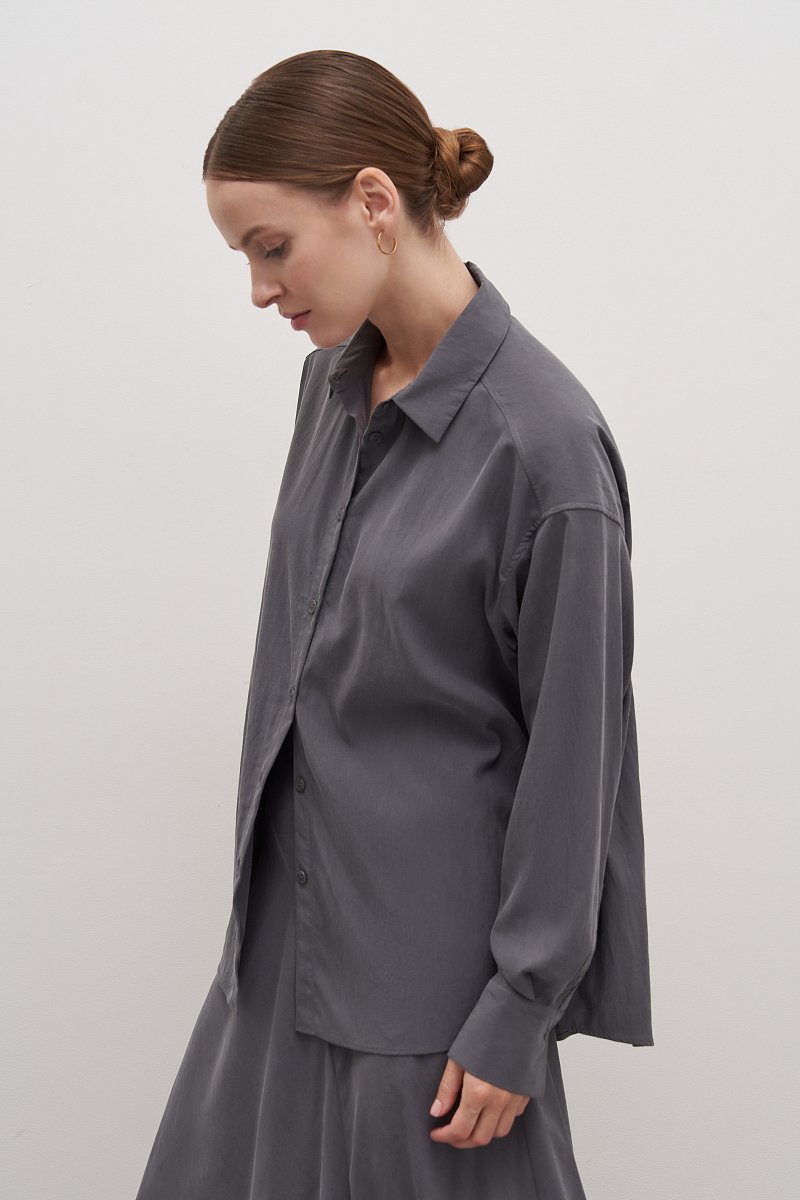 Рубашка прямого кроя с длинным рукавом, Модель FAD110244R, Фото №3