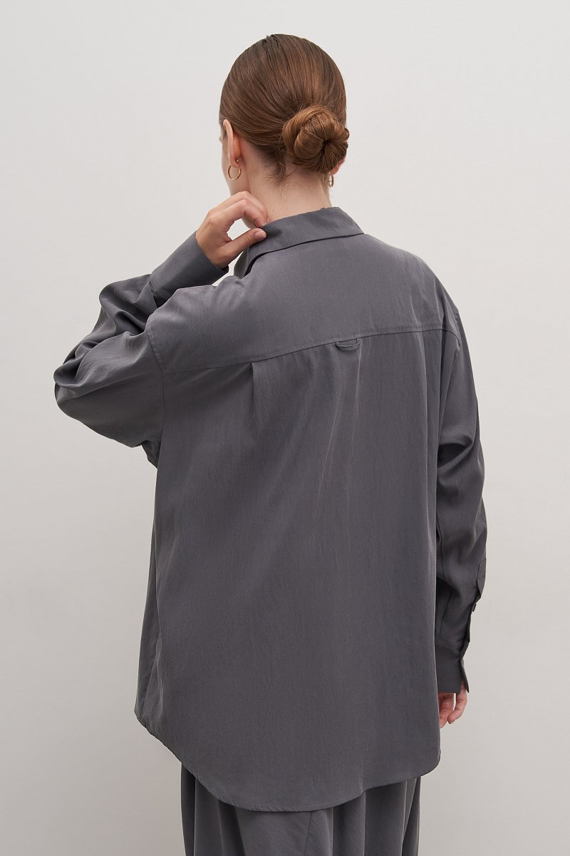 рубашка прямого кроя с длинным рукавом, Модель FAD110244R, Фото №4