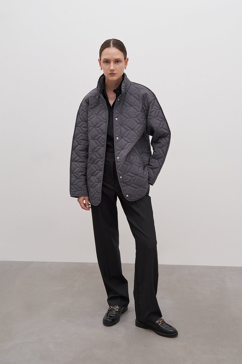 Куртка утепленная с воротником стойкой, Модель FAD11092, Фото №2