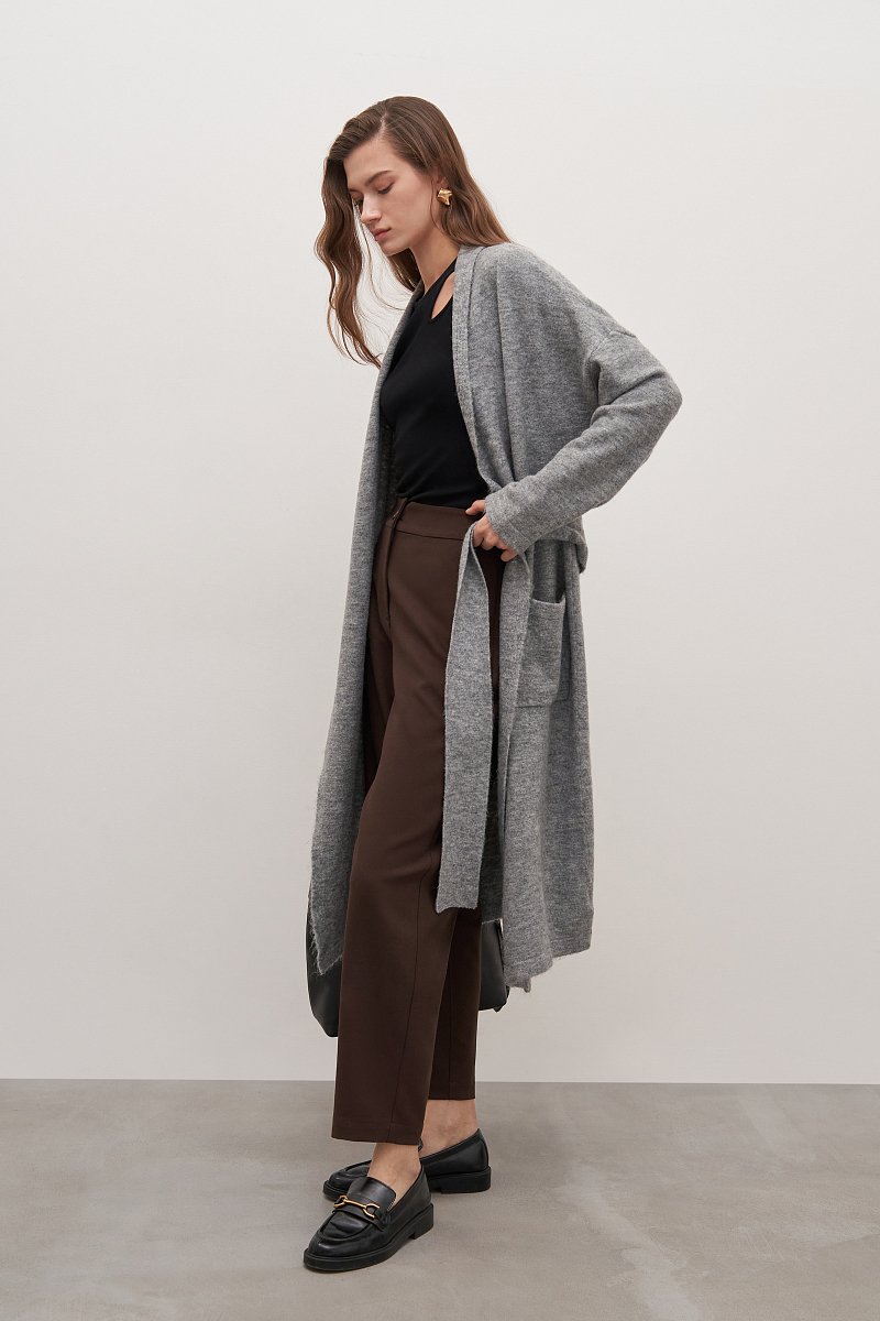 Трикотажное женское пальто, Модель FAD11104, Фото №3