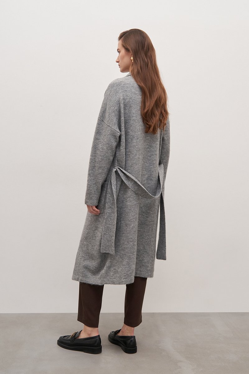 Трикотажное женское пальто, Модель FAD11104, Фото №4