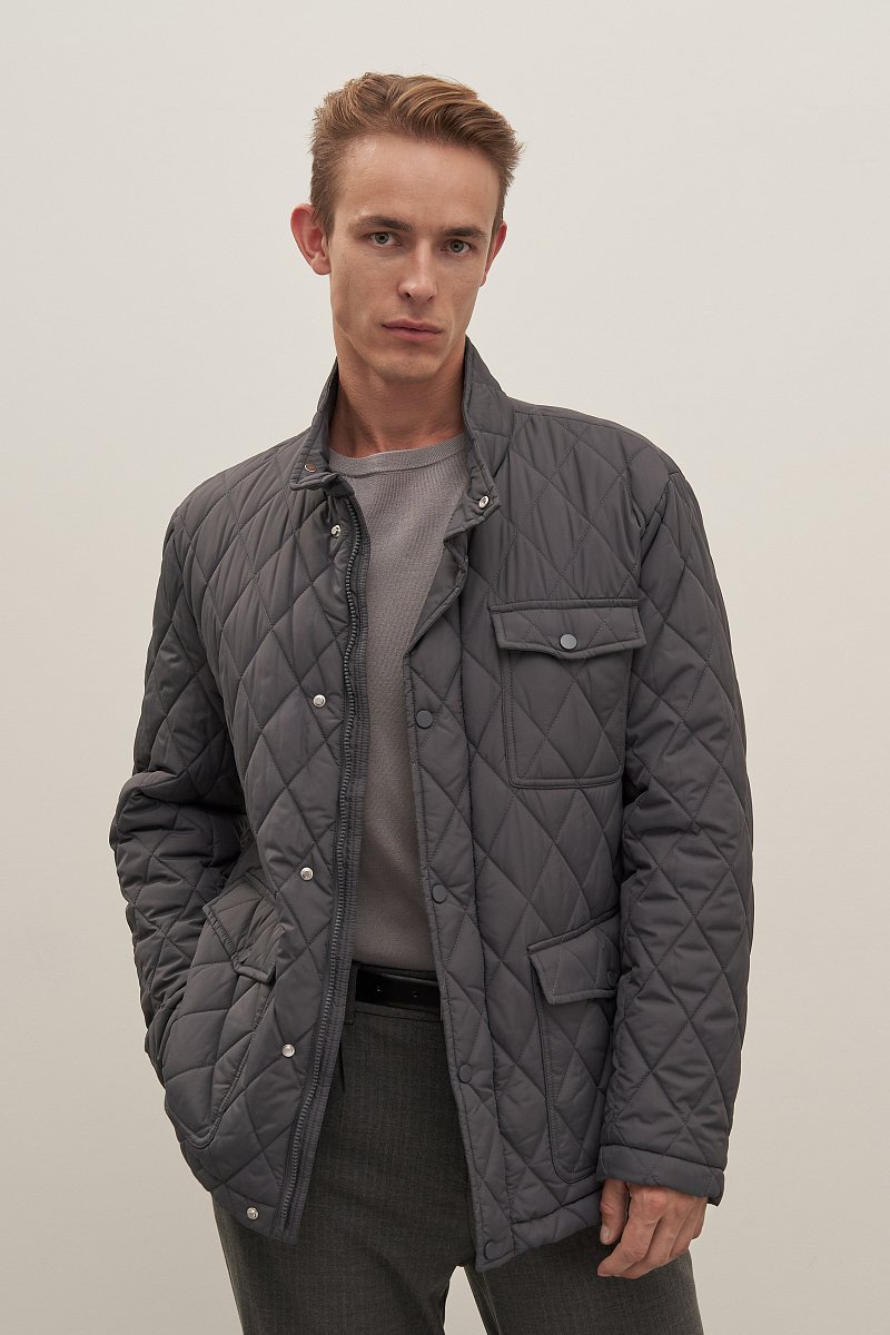 Куртка утепленная с воротником стойкой, Модель FAD210110, Фото №1