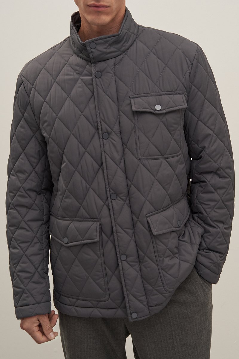 Куртка утепленная с воротником стойкой, Модель FAD210110, Фото №3