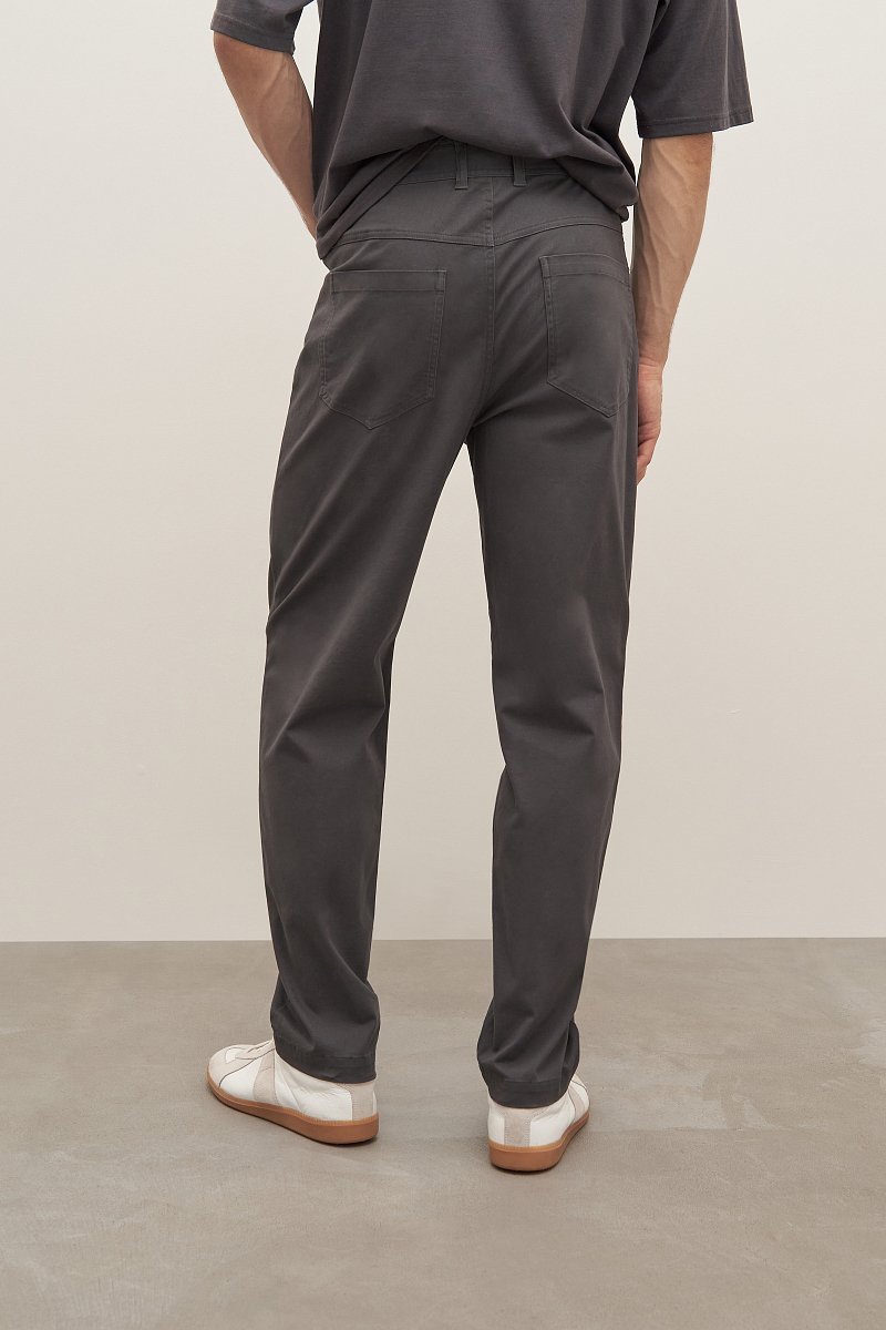 Мужские брюки из хлопка slim fit, Модель FAD21080, Фото №4