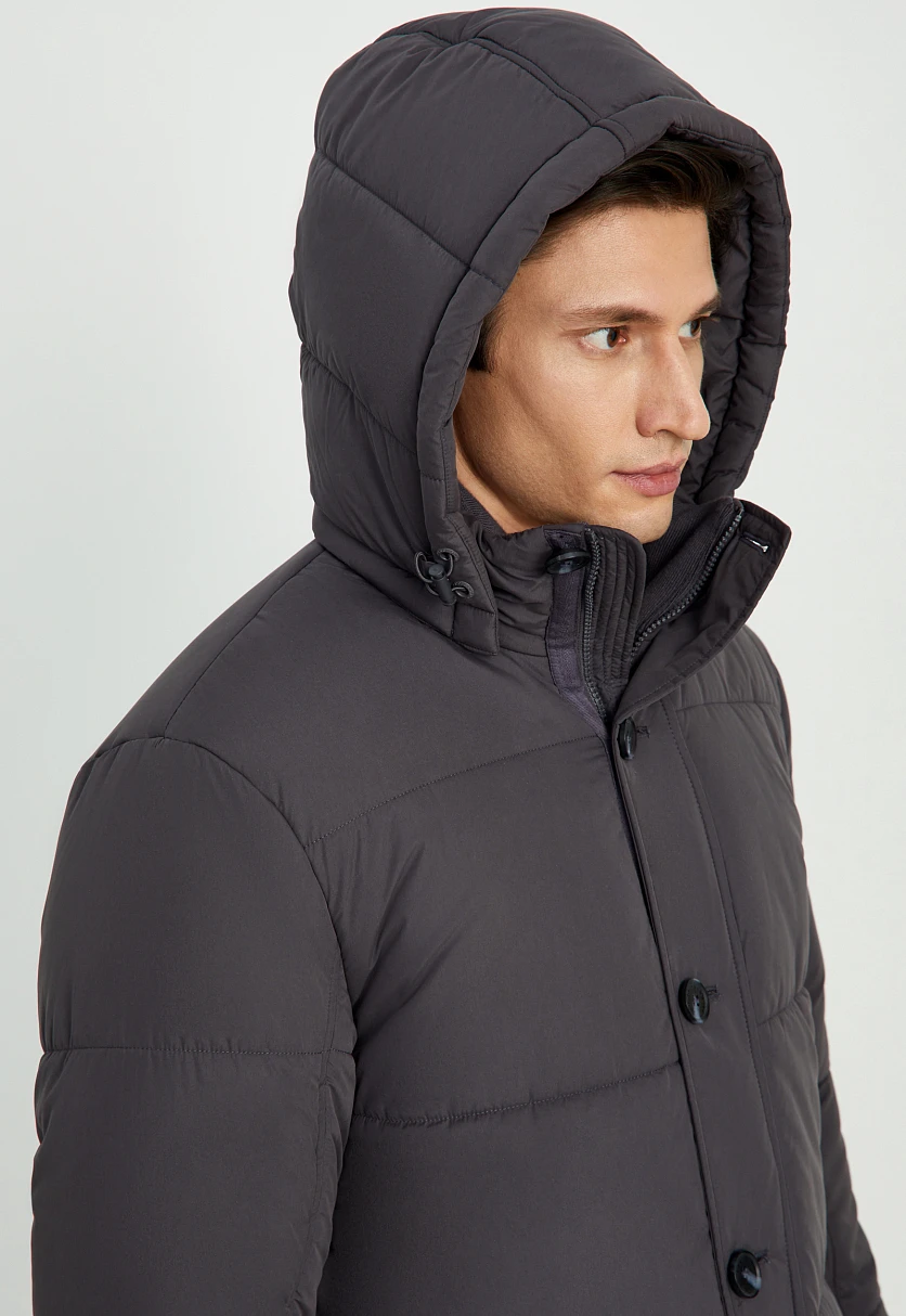 Полупальто утепленное с воротником-стойкой, Модель FAD21041, Фото №8