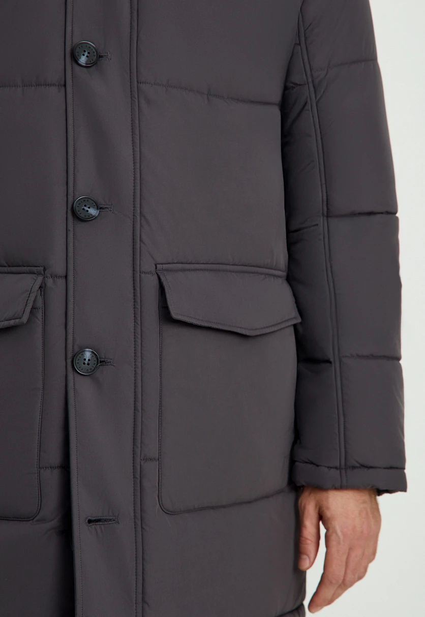 Полупальто утепленное с воротником-стойкой, Модель FAD21041, Фото №11