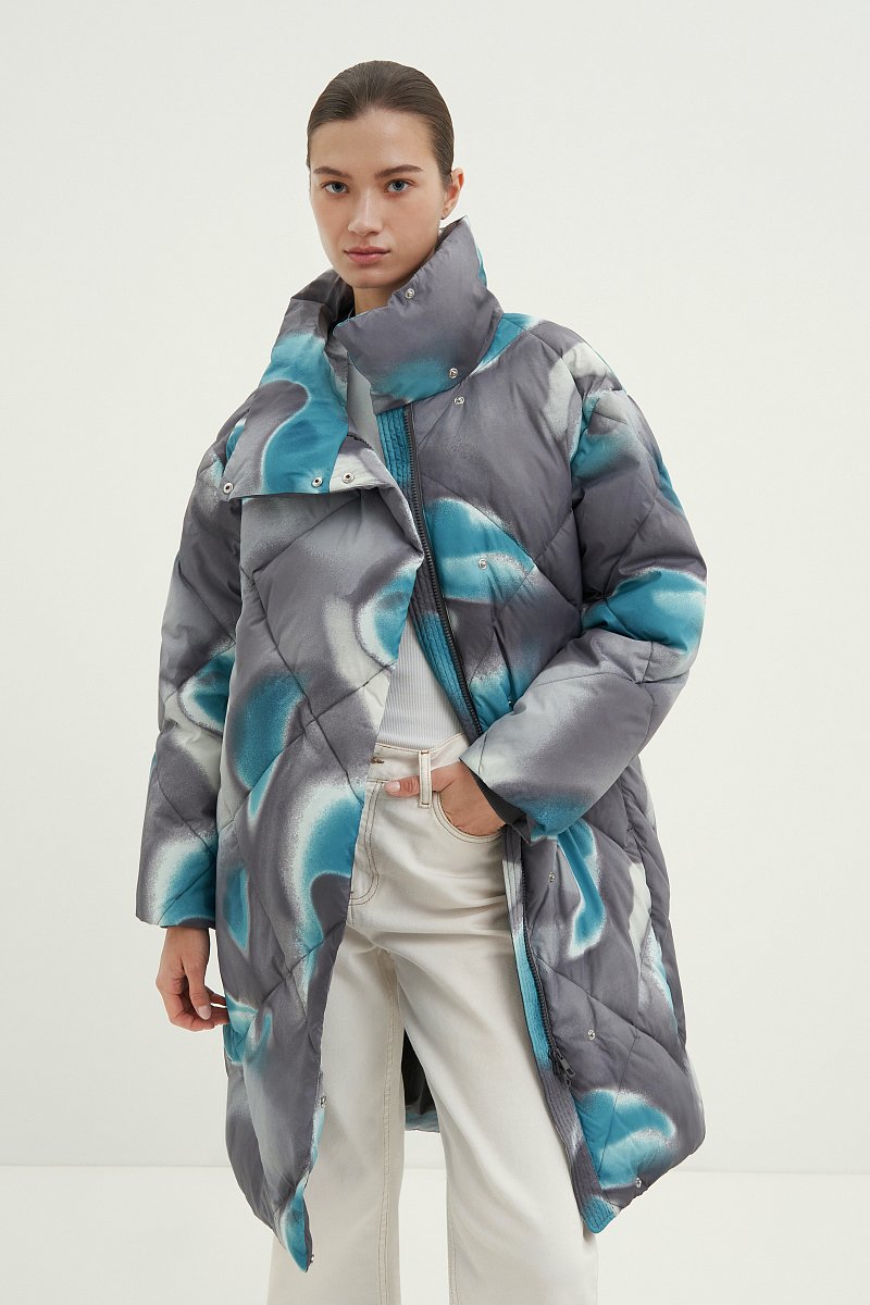 Пальто утепленное с воротником стойкой, Модель FAD11002, Фото №1