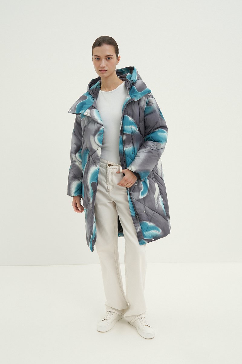 Пальто утепленное с воротником стойкой, Модель FAD11002, Фото №2