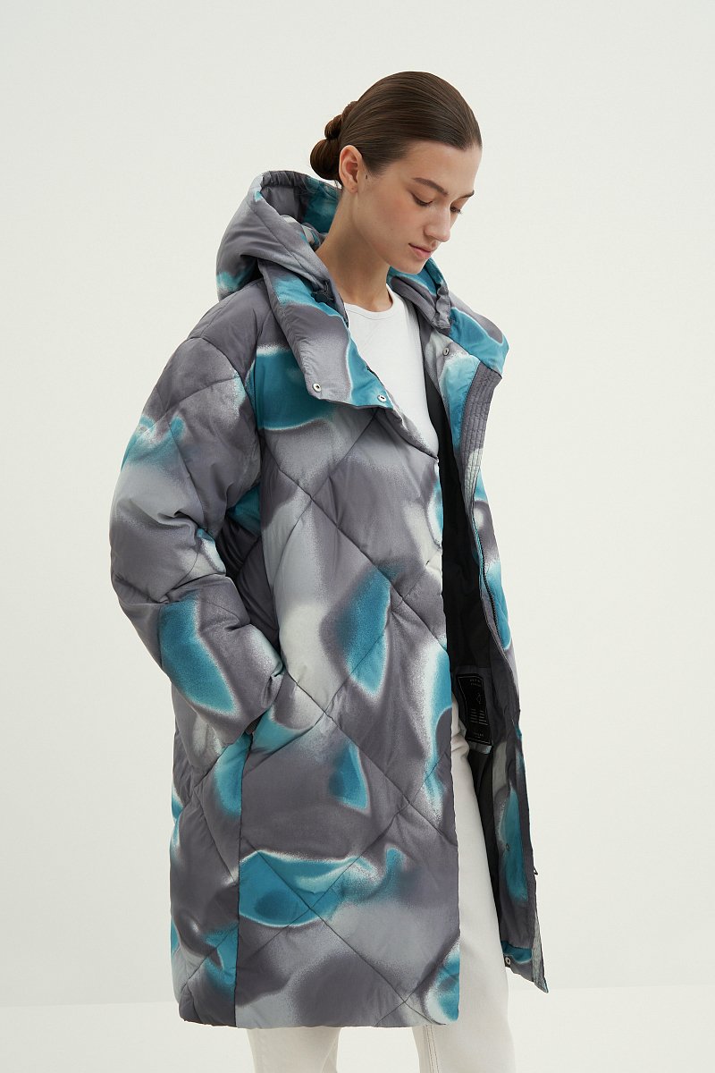 Пальто утепленное с воротником стойкой, Модель FAD11002, Фото №3
