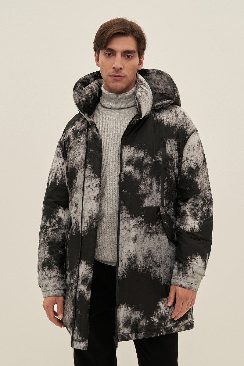 Пальто утепленное с воротником стойкой, Модель FAD21000, Фото №1