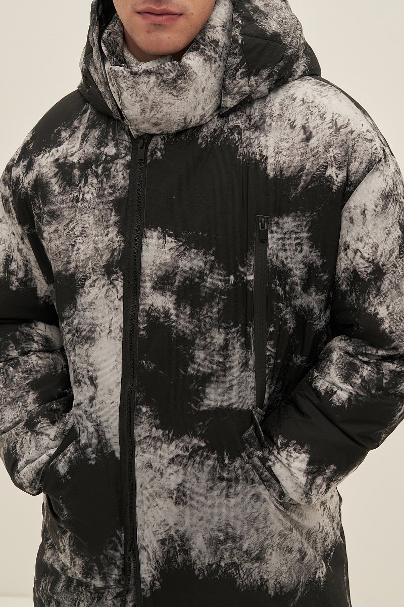 Мужское пальто с принтом, Модель FAD21000, Фото №3