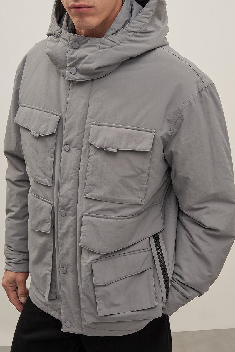 Куртка утепленная с воротником стойкой, Модель FAD21005, Фото №3