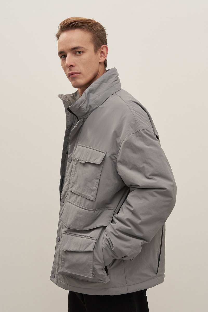 Куртка утепленная с воротником стойкой, Модель FAD21005, Фото №4
