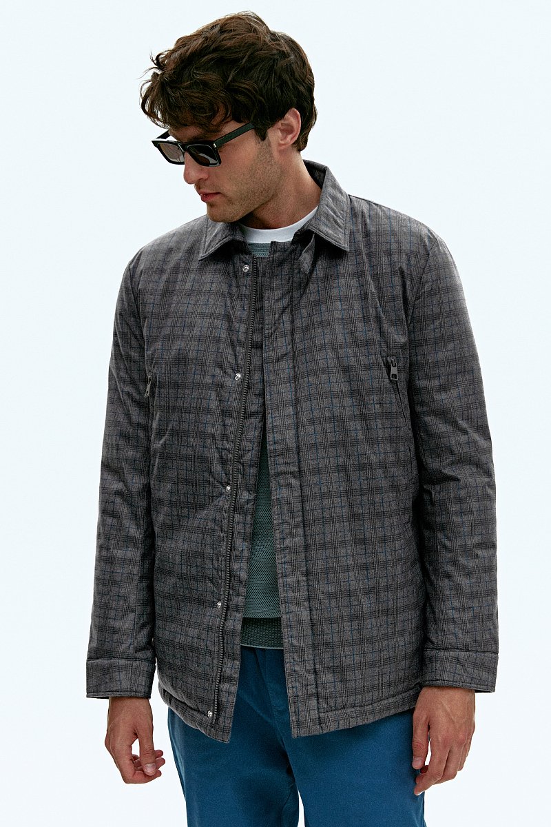 Мужская куртка с отложным воротничком, Модель FAD21074, Фото №1