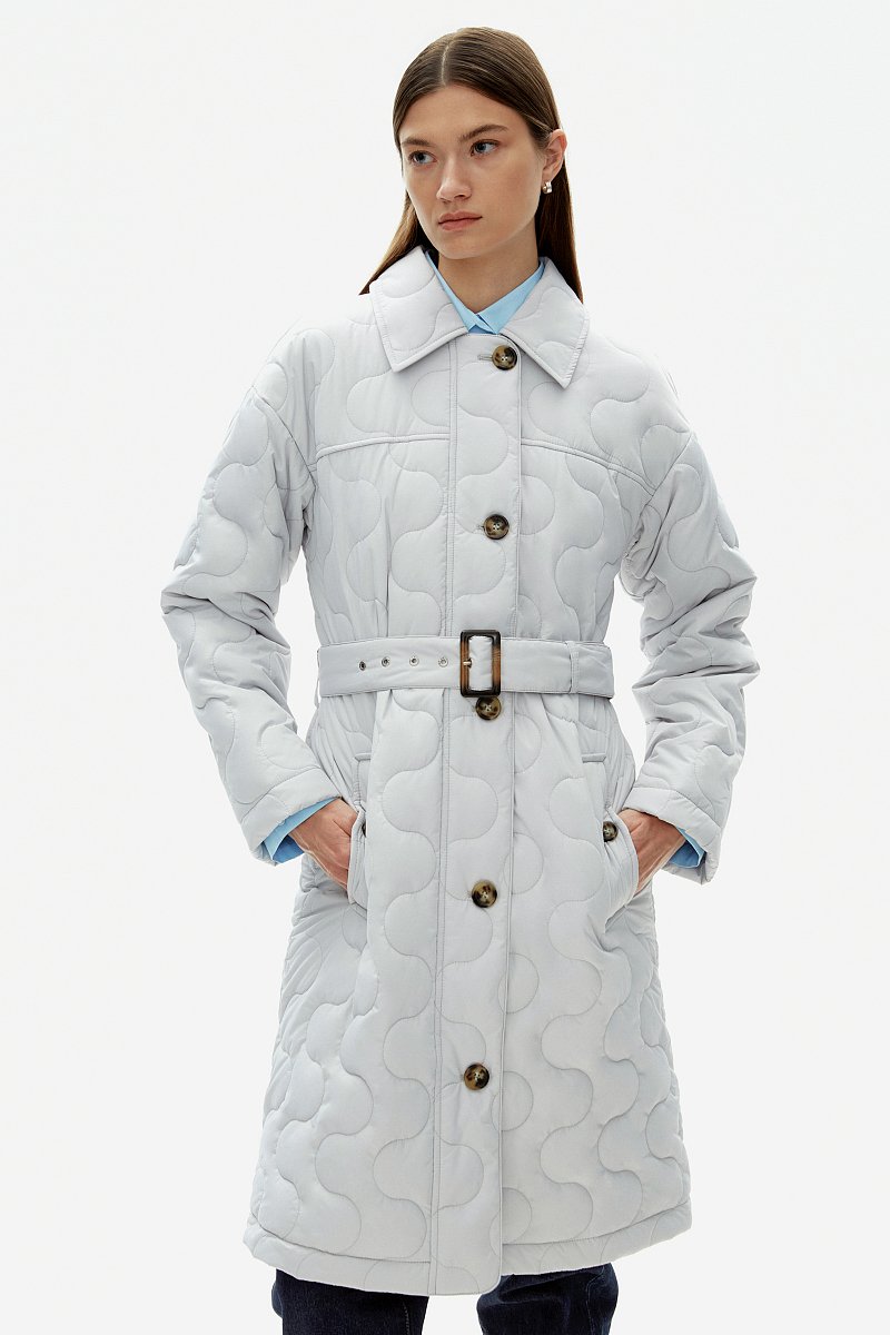 Пальто утепленное с воротником стойкой, Модель FAD11040, Фото №1