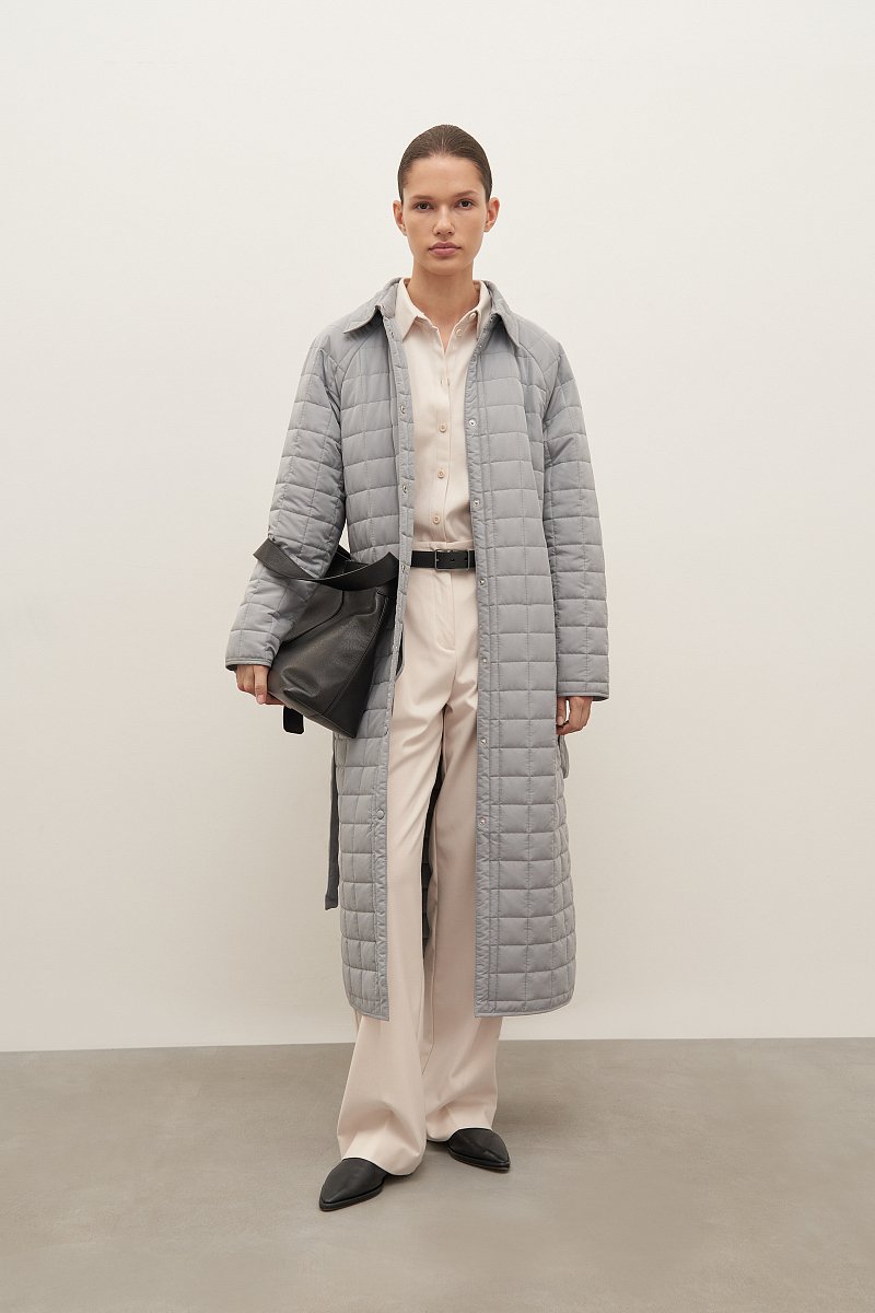 Стеганое утепленное женское пальто, Модель FAD11008, Фото №2