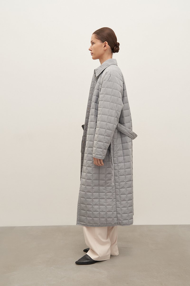 Стеганое утепленное женское пальто, Модель FAD11008, Фото №3