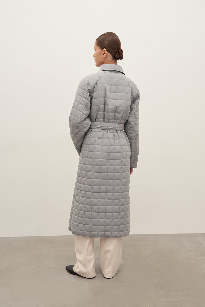 Пальто утепленное с поясом, Модель FAD11008, Фото №4