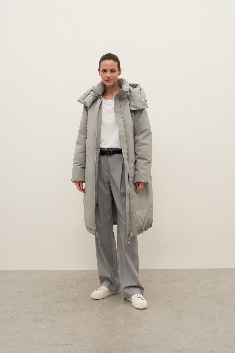 Пальто утепленное с воротником стойкой, Модель FAD110104, Фото №2