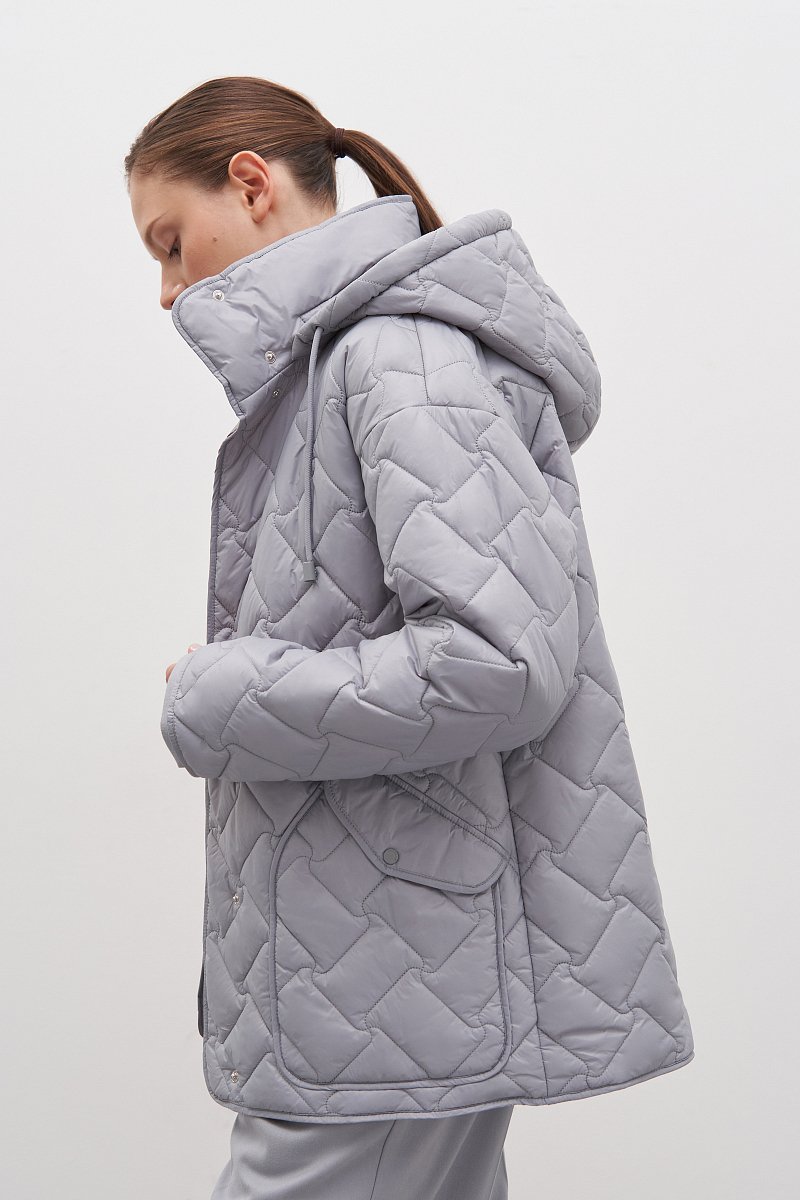 Куртка утепленная с воротником стойкой, Модель FAD11010, Фото №4