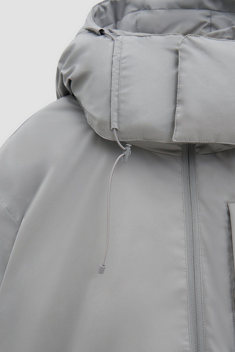 Пуховое женское пальто с капюшоном, Модель FAD11070, Фото №7