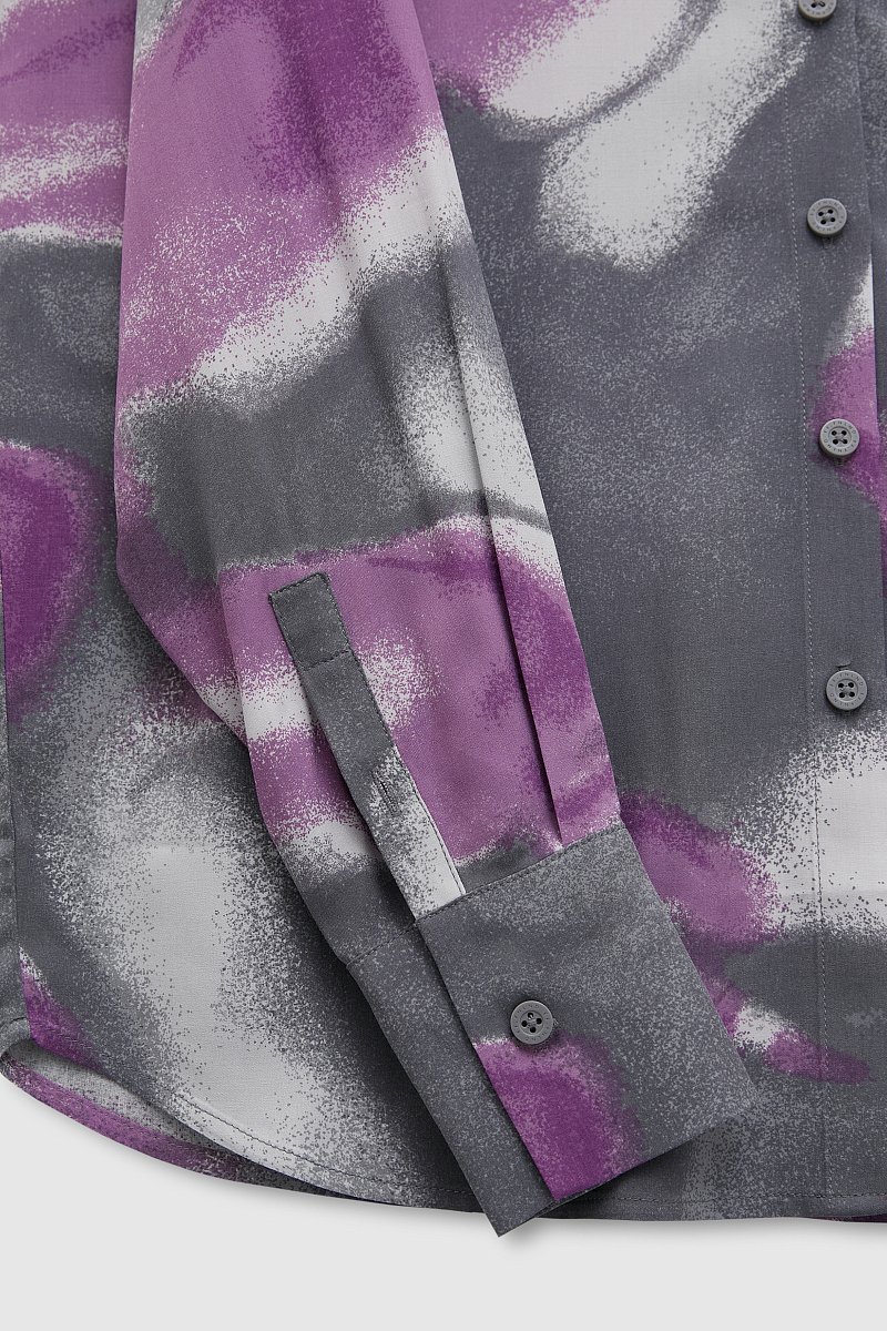 Рубашка прямого силуэта с отложным воротником, Модель FAD110250, Фото №6