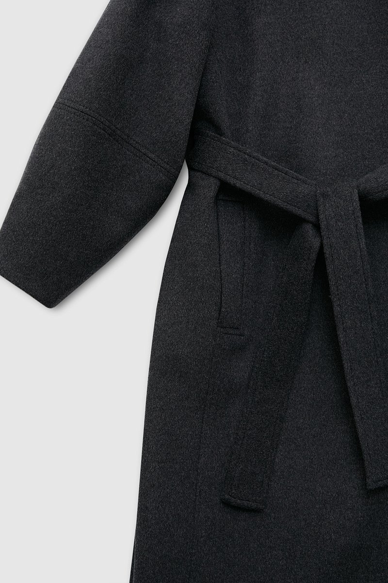 Пальто из шерсти и шелка, Модель FAD11057, Фото №6