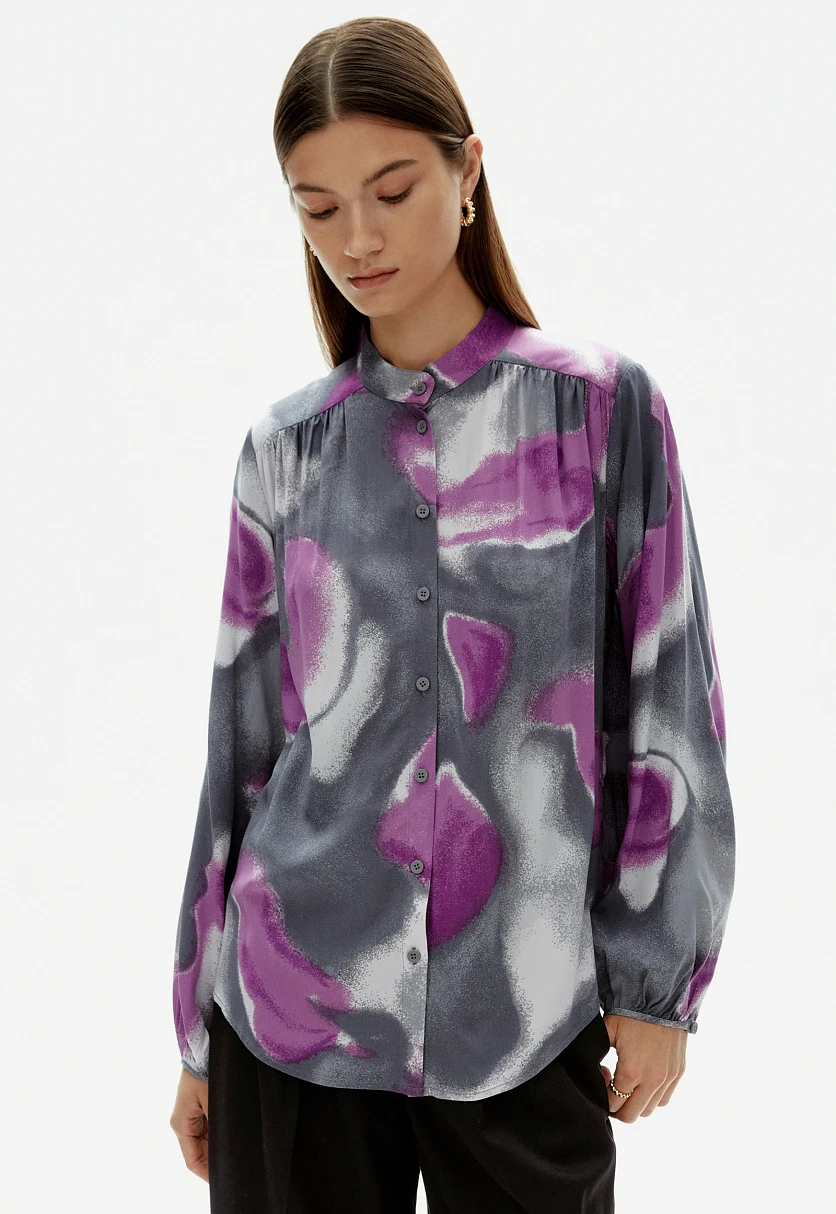 Блузка с воротником-стойкой, Модель FAD110251, Фото №1