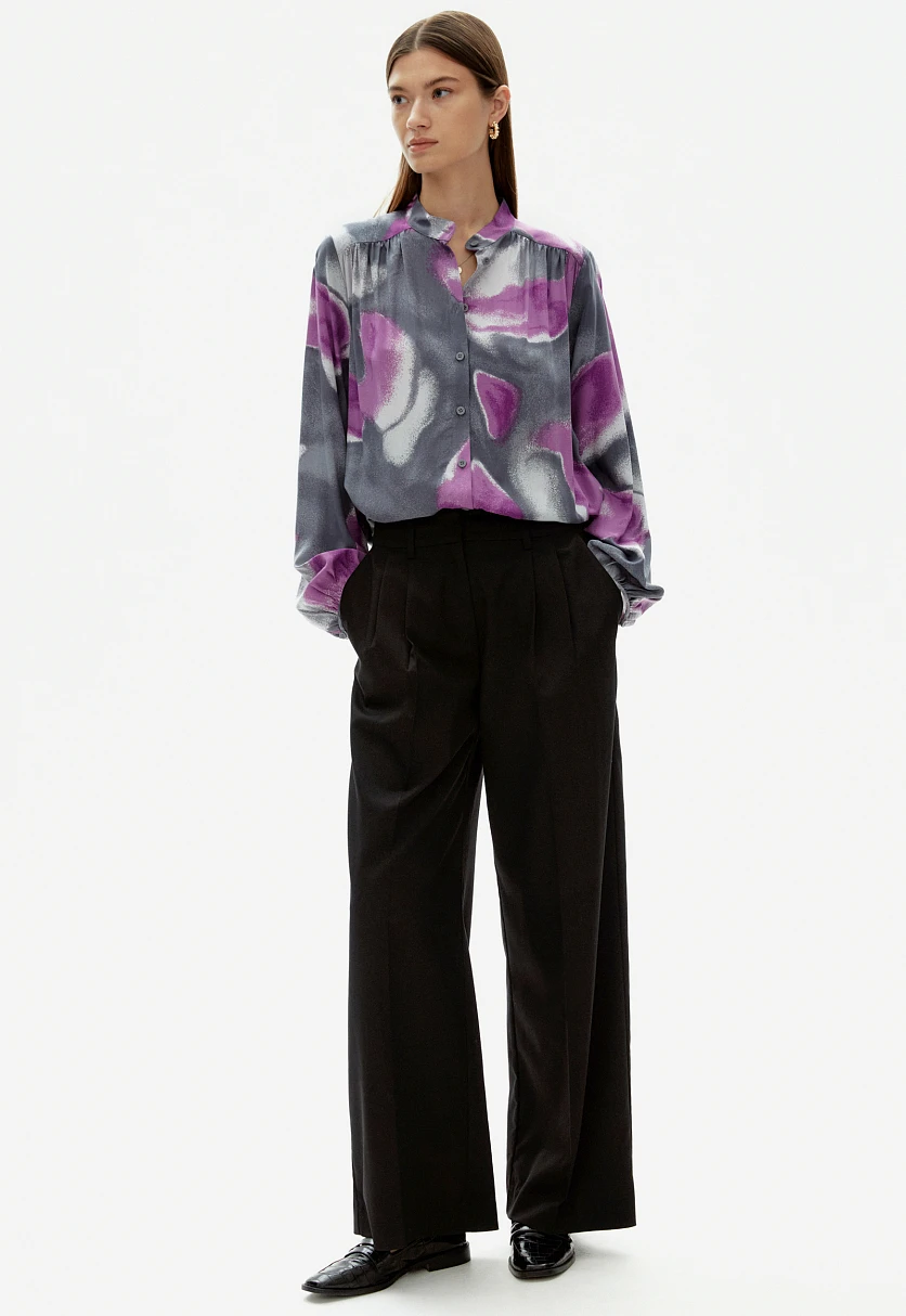 Блузка с воротником-стойкой, Модель FAD110251, Фото №2