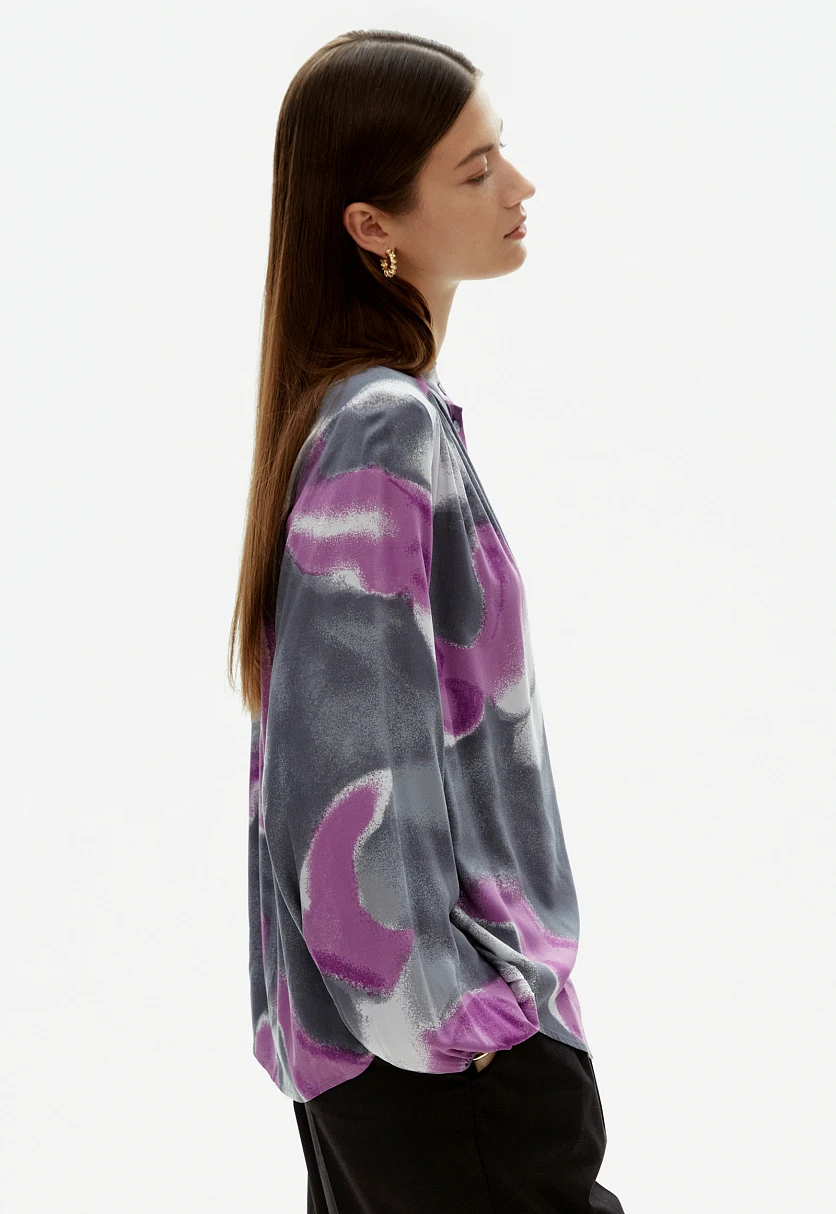 Блузка с воротником-стойкой, Модель FAD110251, Фото №4