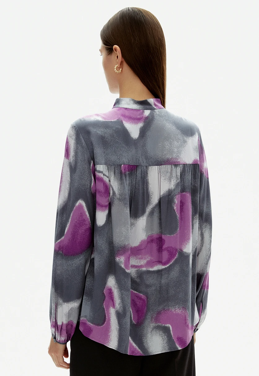 Блузка с воротником-стойкой, Модель FAD110251, Фото №5