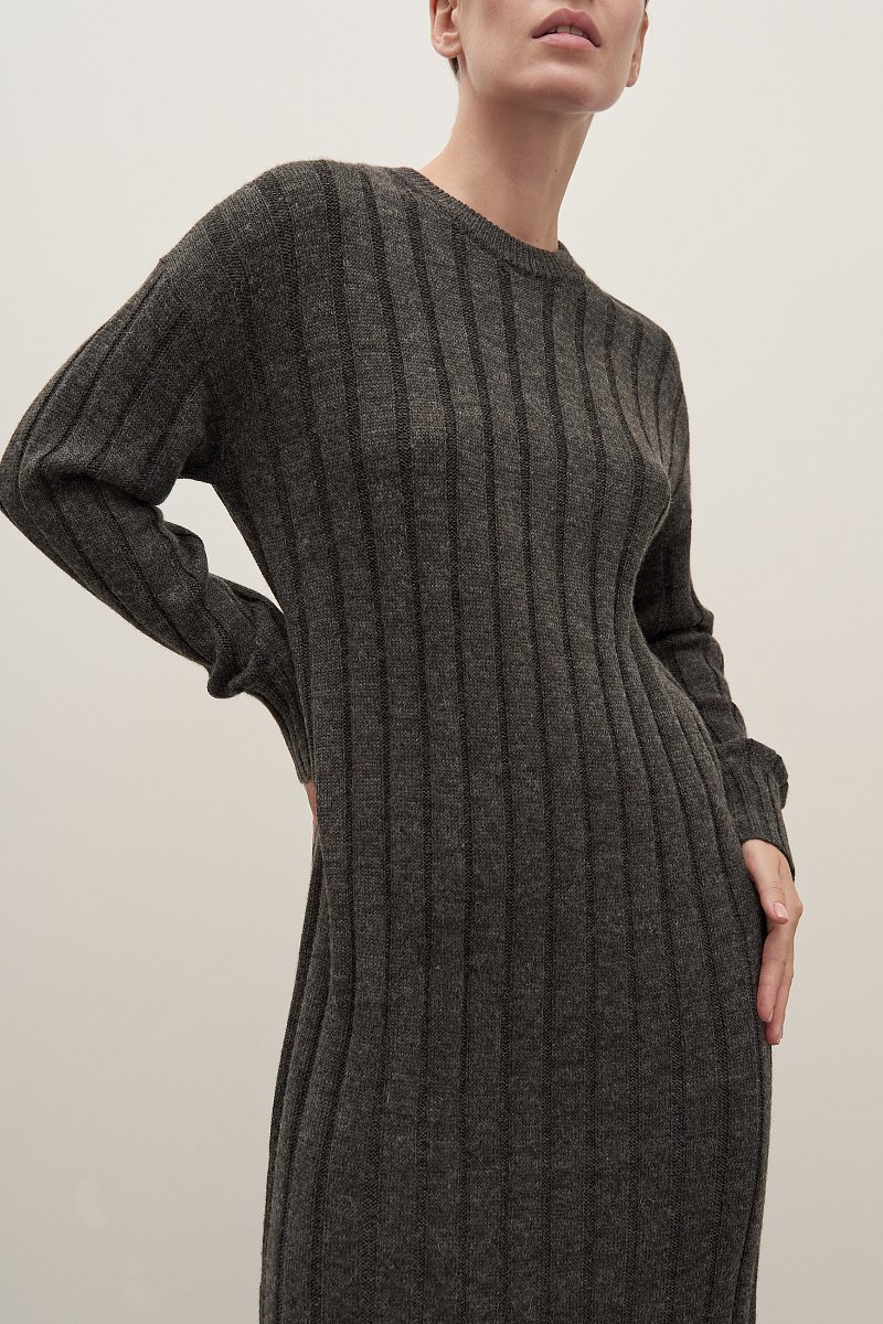 Вязаное платье с длинным рукавом, Модель FAD11108, Фото №3