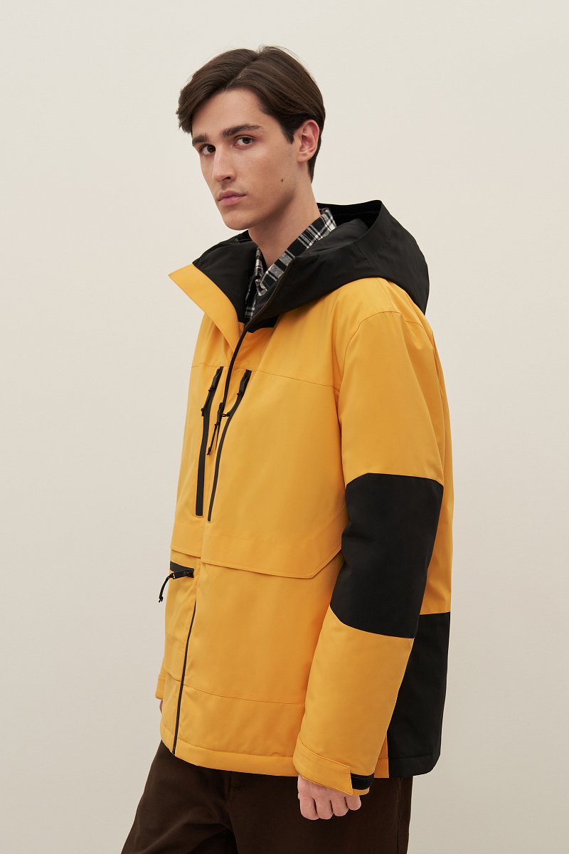 Куртка утепленная из водонепроницаемой ткани, Модель FAD21019, Фото №4