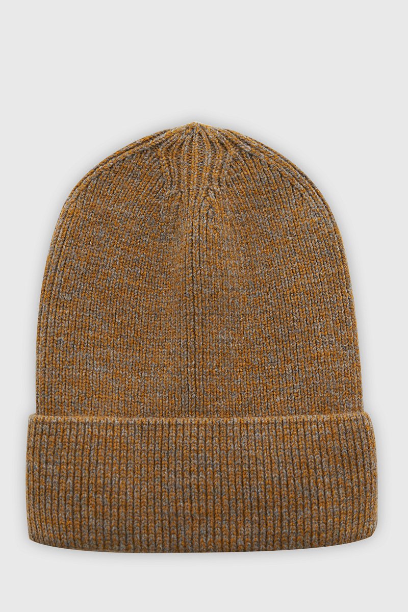 Трикотажная мужская шапка с отворотом, Модель FAD21164, Фото №1
